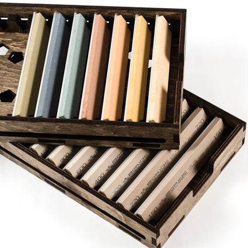 Gabinete de almacenamiento de madera contrachapada para piedras de 6 "